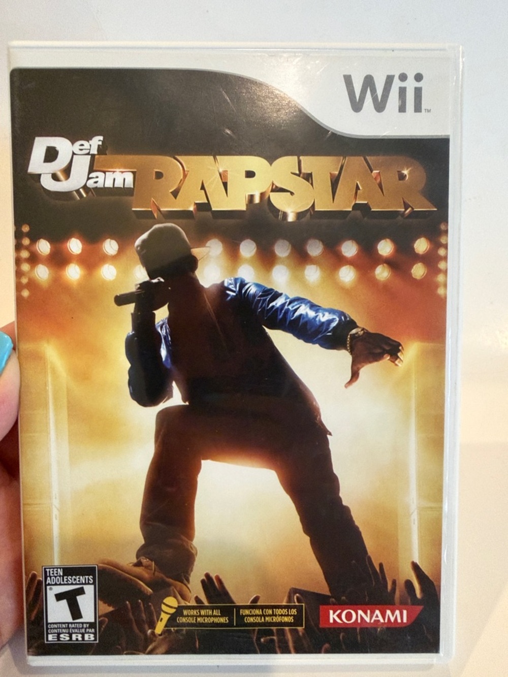 RapStar (Wii) Video Game - Gold & Black Cover Untested